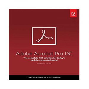 Adobe Acrobat Pro 1 Year License